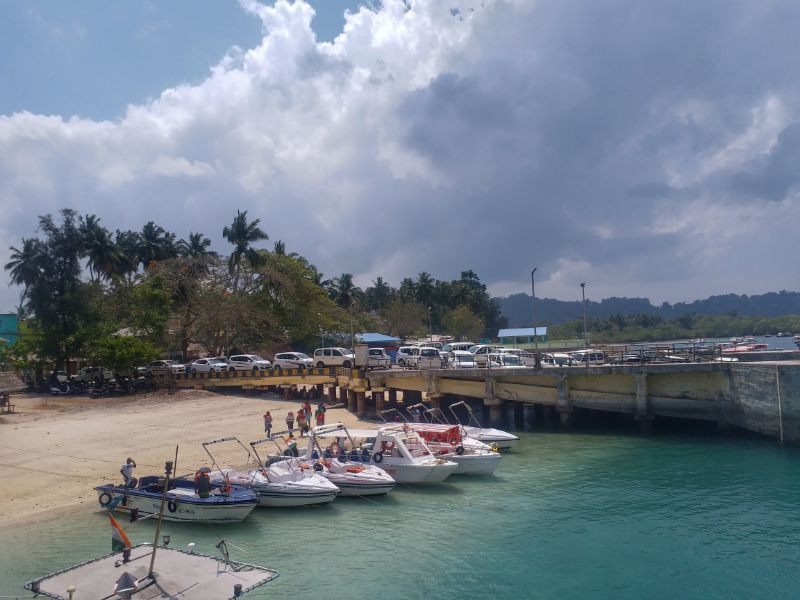 Radhanagar Beach can be easily reached from Havelock Harbor